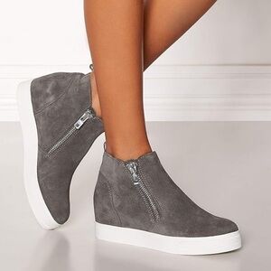 Steve Madden Suede Wedgie Sneaker
